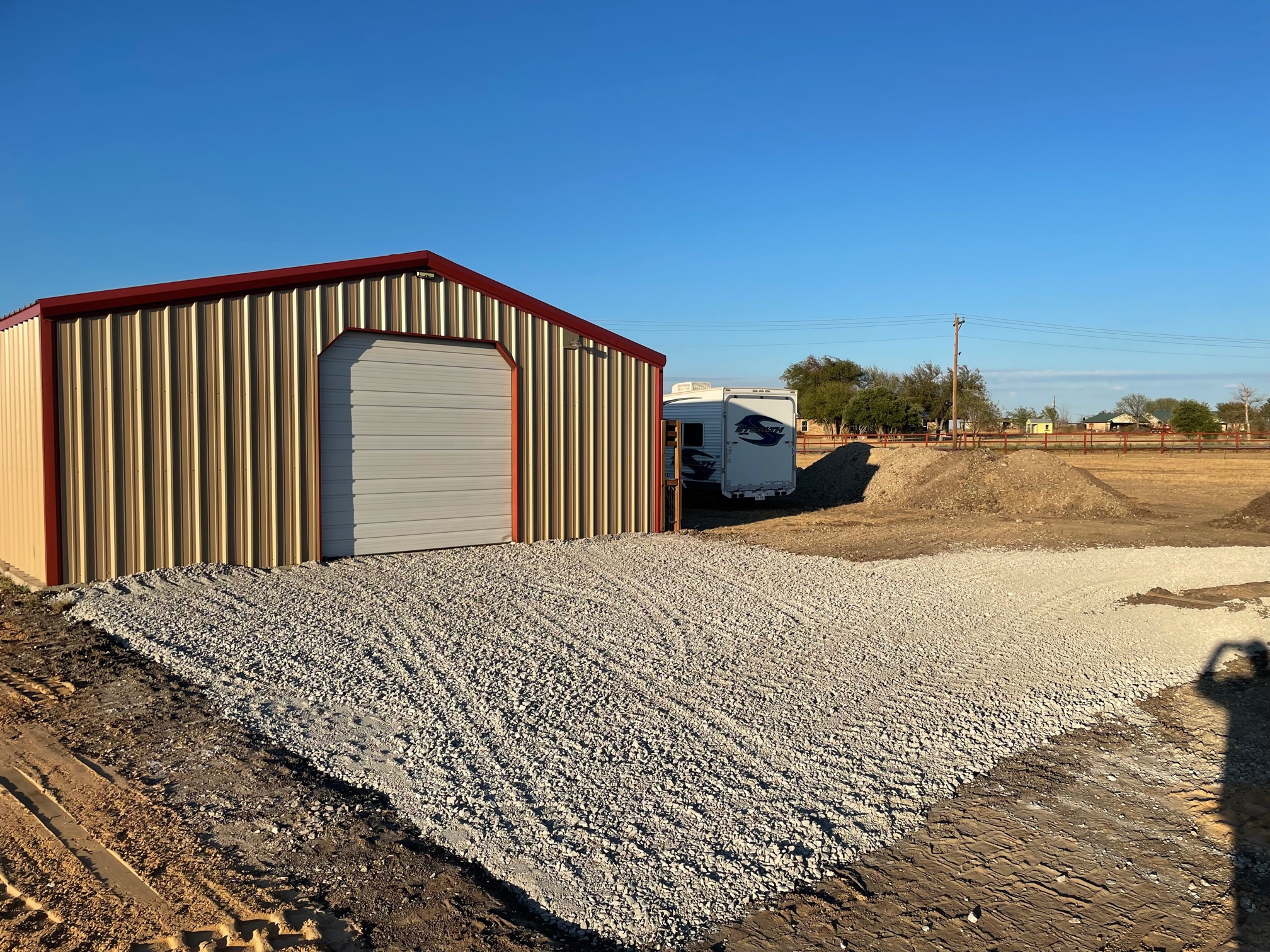Gravel Driveway Professionally Installed In Weatherford TX 