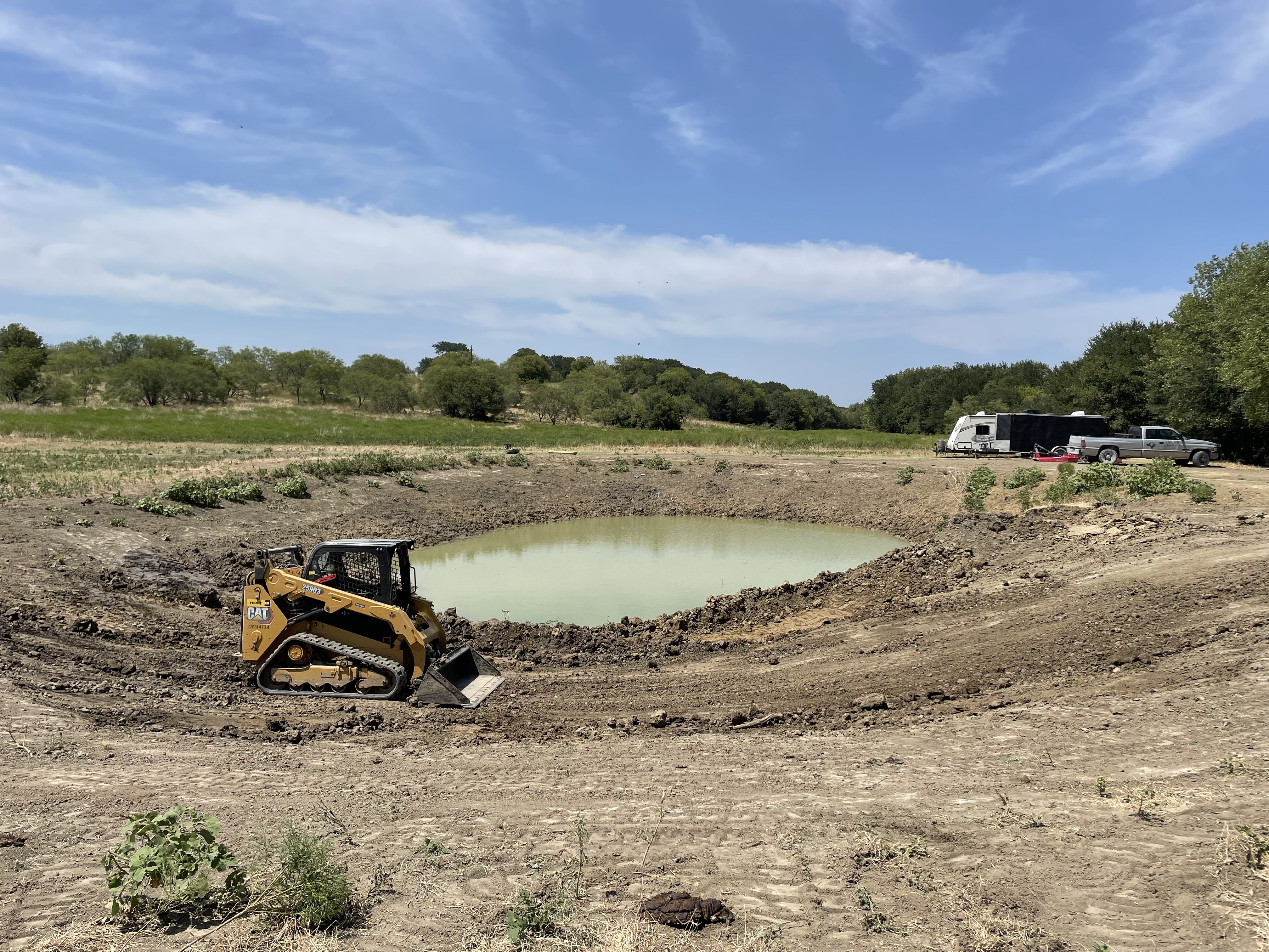 Pond Expansion in Grandview Tx 